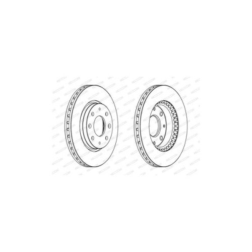 Гальмівний диск FERODO DDF1528