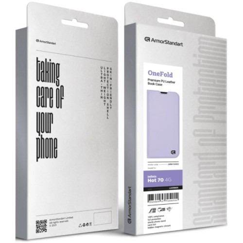 Чохол до мобільного телефона Armorstandart OneFold Case Infinix Hot 70 4G Lavender (ARM92405)
